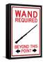 Wand Required Past This Point-null-Framed Stretched Canvas