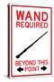 Wand Required Past This Point-null-Stretched Canvas
