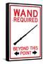 Wand Required Past This Point-null-Framed Stretched Canvas