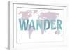 WANDER Map-Summer Tali Hilty-Framed Giclee Print