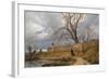 Wanderer in a Storm-Julius Von Leypold-Framed Art Print