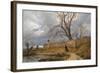 Wanderer in a Storm-Julius Von Leypold-Framed Art Print