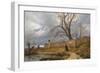 Wanderer in a Storm-Julius Von Leypold-Framed Art Print