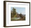 Wanderer in the Salzkammergut, by the Grundlsee Dam and the River Traun-Jakob Alt-Framed Premium Giclee Print