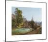 Wanderer in the Salzkammergut, by the Grundlsee Dam and the River Traun-Jakob Alt-Mounted Premium Giclee Print