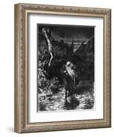 Wandering Jew on Journey-Gustave Doré-Framed Art Print