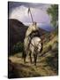 Wandering Knight-Carl Friedrich Lessing-Stretched Canvas