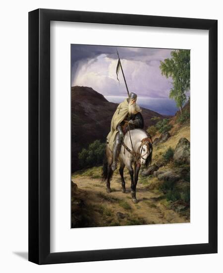 Wandering Knight-Carl Friedrich Lessing-Framed Premium Giclee Print