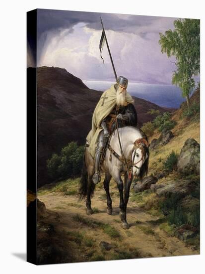 Wandering Knight-Carl Friedrich Lessing-Stretched Canvas