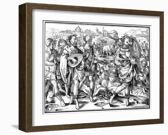 Wandering Minstrels, 1574-Cottard-Framed Giclee Print