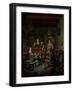 Wandering Peepshow for Family with Children-Willem Van Mieris-Framed Art Print