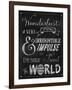 Wanderlust Chalkboard Travel Series-Tina Lavoie-Framed Giclee Print