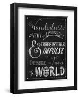 Wanderlust Chalkboard Travel Series-Tina Lavoie-Framed Giclee Print