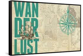 Wanderlust-The Saturday Evening Post-Framed Stretched Canvas