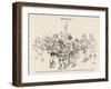 Wandervogel, Members of a German Youth Club Gather Before Setting Out-H. Zille-Framed Art Print