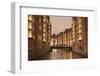 Wandrahmsfleet, Speicherstadt, Hamburg, Hanseatic City, Germany, Europe-Markus Lange-Framed Photographic Print