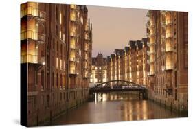 Wandrahmsfleet, Speicherstadt, Hamburg, Hanseatic City, Germany, Europe-Markus Lange-Stretched Canvas