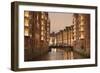 Wandrahmsfleet, Speicherstadt, Hamburg, Hanseatic City, Germany, Europe-Markus Lange-Framed Photographic Print