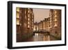 Wandrahmsfleet, Speicherstadt, Hamburg, Hanseatic City, Germany, Europe-Markus Lange-Framed Photographic Print