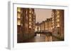 Wandrahmsfleet, Speicherstadt, Hamburg, Hanseatic City, Germany, Europe-Markus Lange-Framed Photographic Print