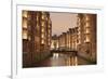 Wandrahmsfleet, Speicherstadt, Hamburg, Hanseatic City, Germany, Europe-Markus Lange-Framed Photographic Print