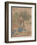 Wang Xizhi watching geese, Handscroll. c.1295-Qian Xuan-Framed Giclee Print