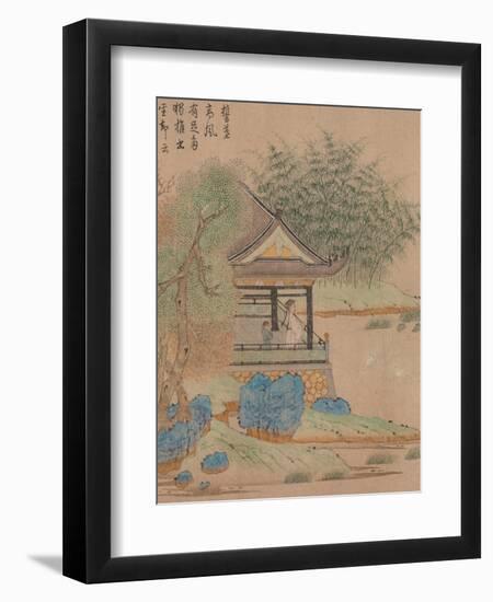 Wang Xizhi watching geese, Handscroll. c.1295-Qian Xuan-Framed Giclee Print