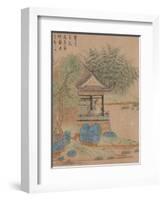 Wang Xizhi watching geese, Handscroll. c.1295-Qian Xuan-Framed Giclee Print