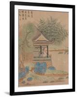 Wang Xizhi watching geese, Handscroll. c.1295-Qian Xuan-Framed Premium Giclee Print