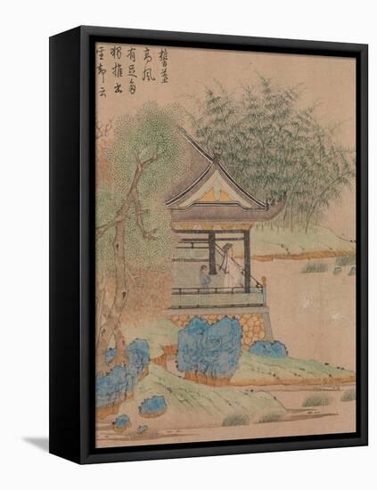 Wang Xizhi watching geese, Handscroll. c.1295-Qian Xuan-Framed Stretched Canvas