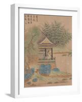 Wang Xizhi watching geese, Handscroll. c.1295-Qian Xuan-Framed Giclee Print