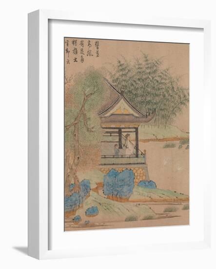 Wang Xizhi watching geese, Handscroll. c.1295-Qian Xuan-Framed Giclee Print