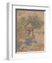 Wang Xizhi watching geese, Handscroll. c.1295-Qian Xuan-Framed Premium Giclee Print