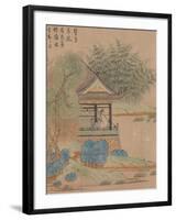 Wang Xizhi watching geese, Handscroll. c.1295-Qian Xuan-Framed Giclee Print