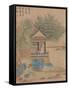 Wang Xizhi watching geese, Handscroll. c.1295-Qian Xuan-Framed Stretched Canvas