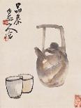 Teapot and Cups-Wang Zhen-Mounted Giclee Print