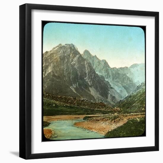 Wanga Valley, Sutlej River, India, Late 19th or Early 20th Century-null-Framed Giclee Print