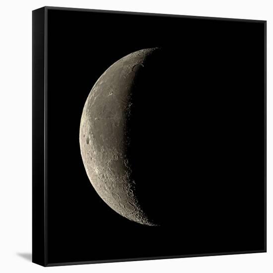 Waning Crescent Moon-Eckhard Slawik-Framed Stretched Canvas