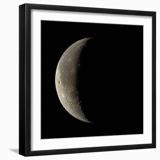 Waning Crescent Moon-Eckhard Slawik-Framed Premium Photographic Print