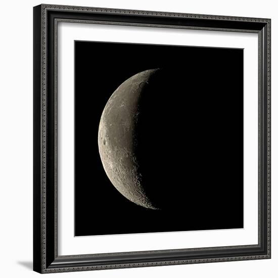 Waning Crescent Moon-Eckhard Slawik-Framed Premium Photographic Print