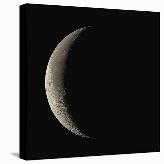 Waning Crescent Moon-Eckhard Slawik-Stretched Canvas