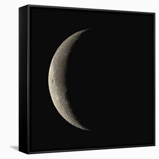 Waning Crescent Moon-Eckhard Slawik-Framed Stretched Canvas