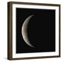 Waning Crescent Moon-Eckhard Slawik-Framed Premium Photographic Print