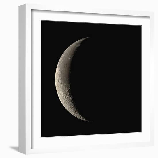 Waning Crescent Moon-Eckhard Slawik-Framed Premium Photographic Print