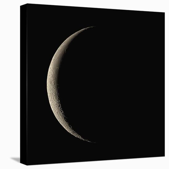 Waning Crescent Moon-Eckhard Slawik-Stretched Canvas
