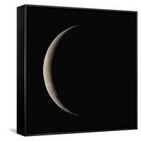 Waning Crescent Moon-Eckhard Slawik-Framed Stretched Canvas