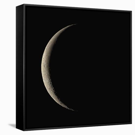 Waning Crescent Moon-Eckhard Slawik-Framed Stretched Canvas