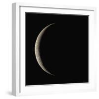 Waning Crescent Moon-Eckhard Slawik-Framed Premium Photographic Print