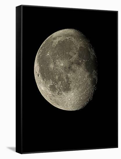 Waning Gibbous Moon-Eckhard Slawik-Framed Stretched Canvas