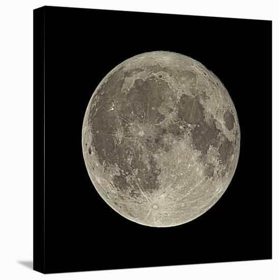 Waning Gibbous Moon-Eckhard Slawik-Stretched Canvas